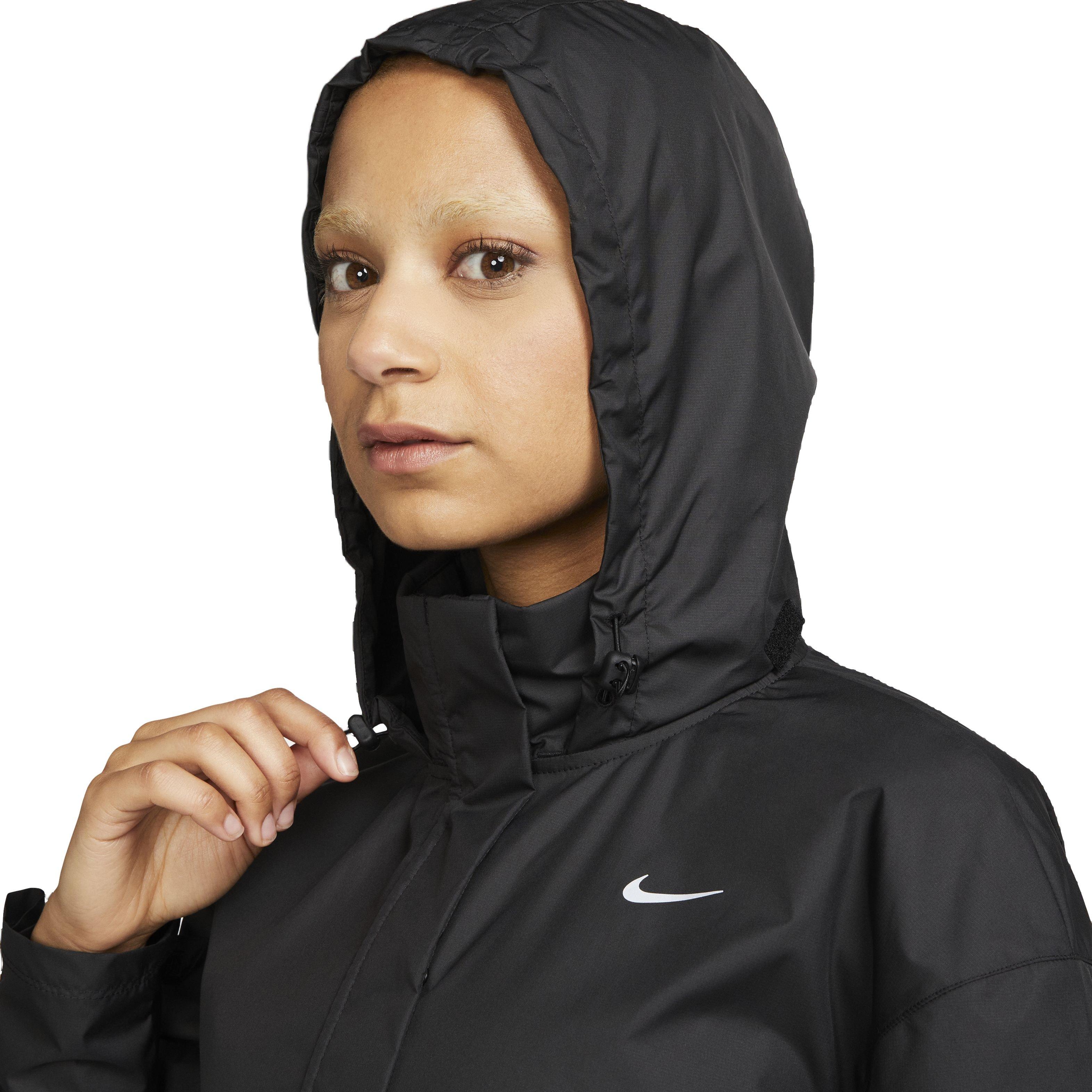 Nike running jacket black womens best sale